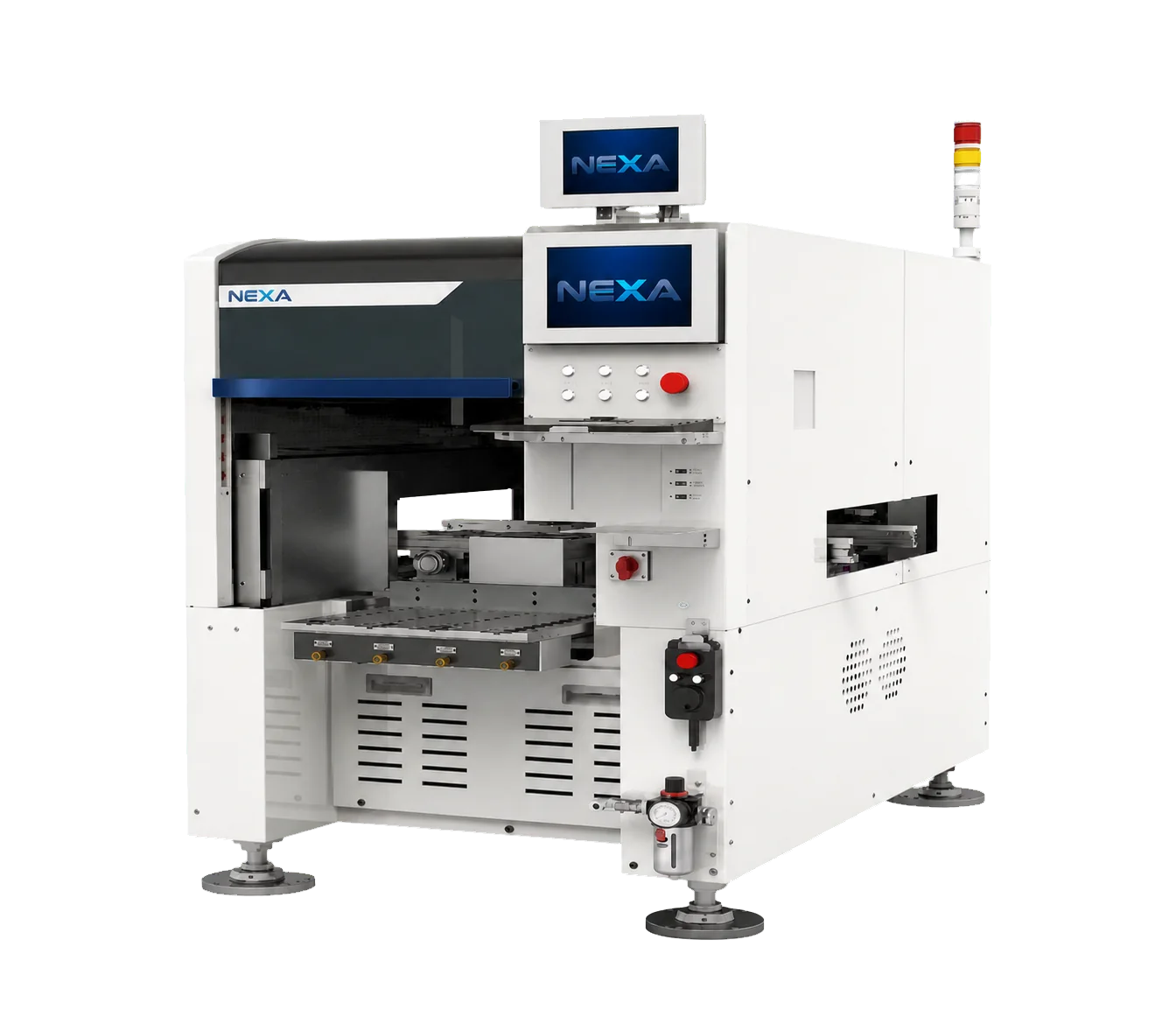 Nexa EIM-2 insertion machine, front three-quarter view